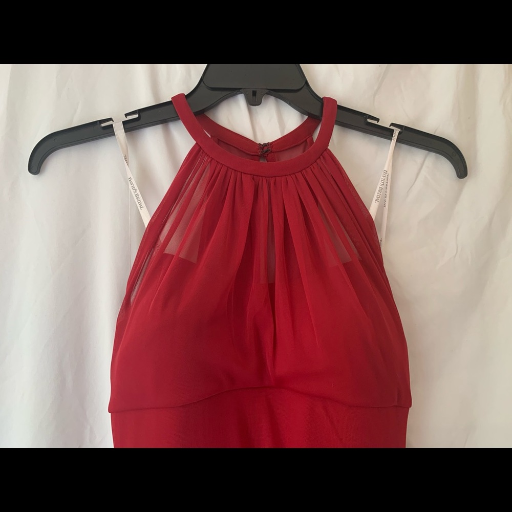 Women’s Formal chiffon Dress red (size 10)